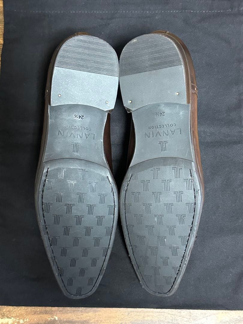 LANVIN コレクション ブラウン ドレスシューズ