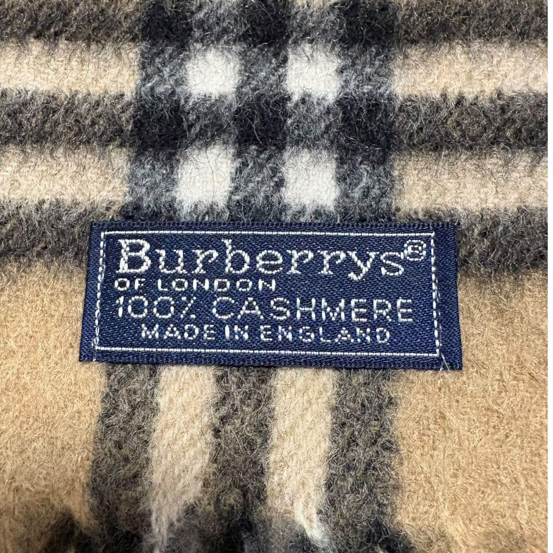 【カシミヤ100%】Burberrys マフラー ストール ノバチェック 英国製