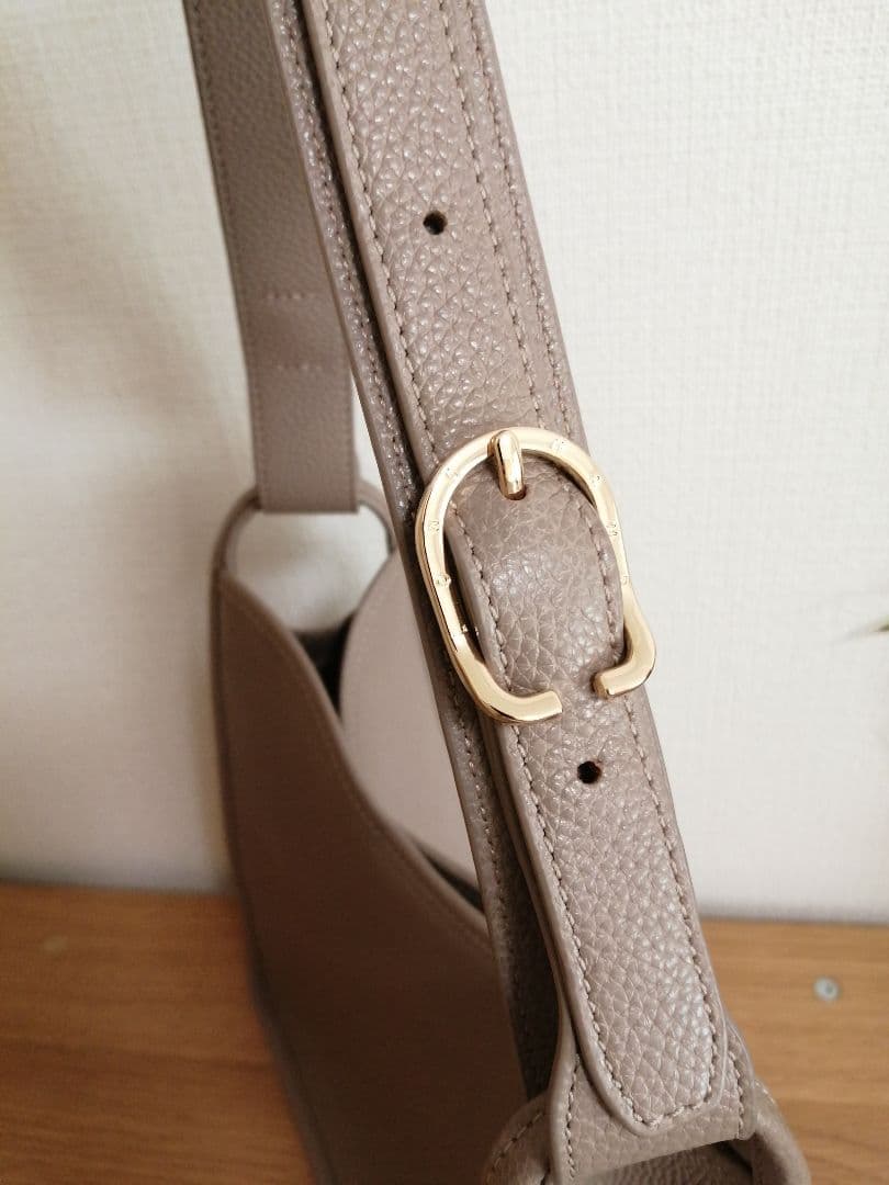 ロンシャン Le Foulonne レザー肩掛けHobo Bag Mトートバッグ