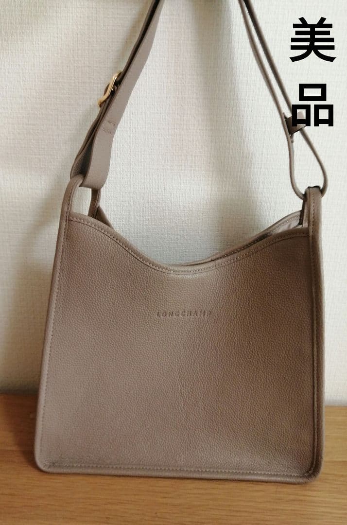 ロンシャン Le Foulonne レザー肩掛けHobo Bag Mトートバッグ