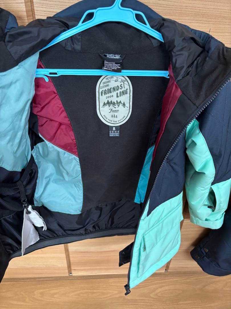 PICTURE 子ども用スキーウェア ネイビー/ミント