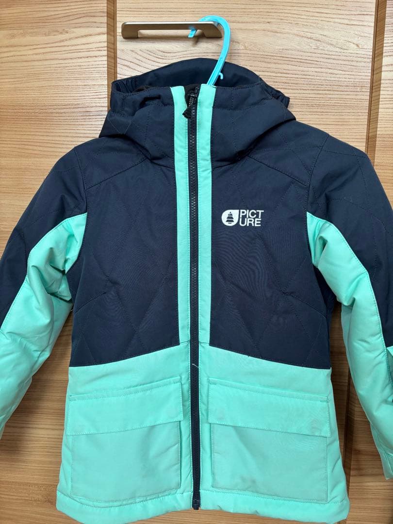 PICTURE 子ども用スキーウェア ネイビー/ミント