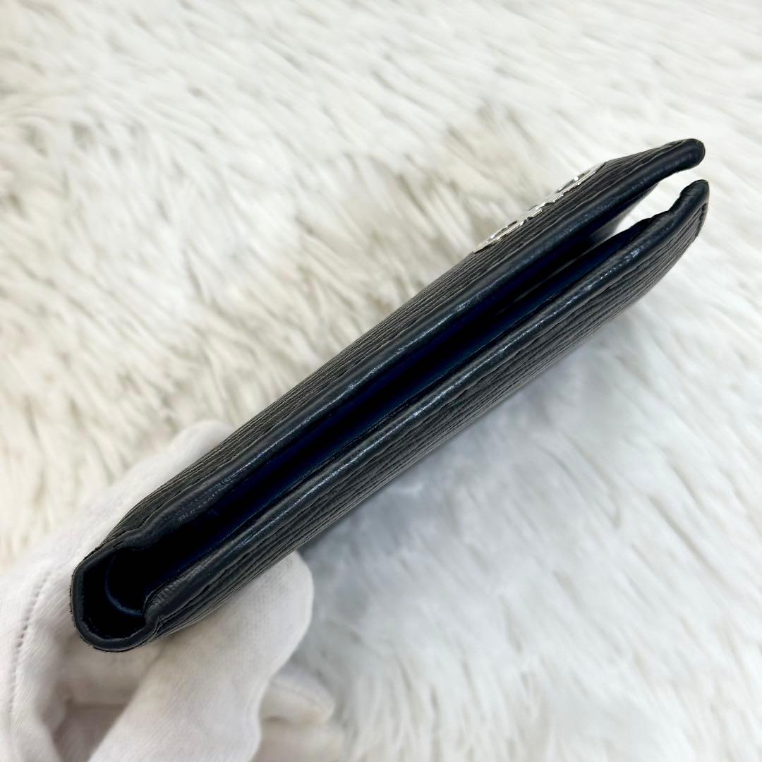 NFCタグ有 極美品✨️フェラガモ 二つ折り財布 リバイバル ガンチーニ 黒