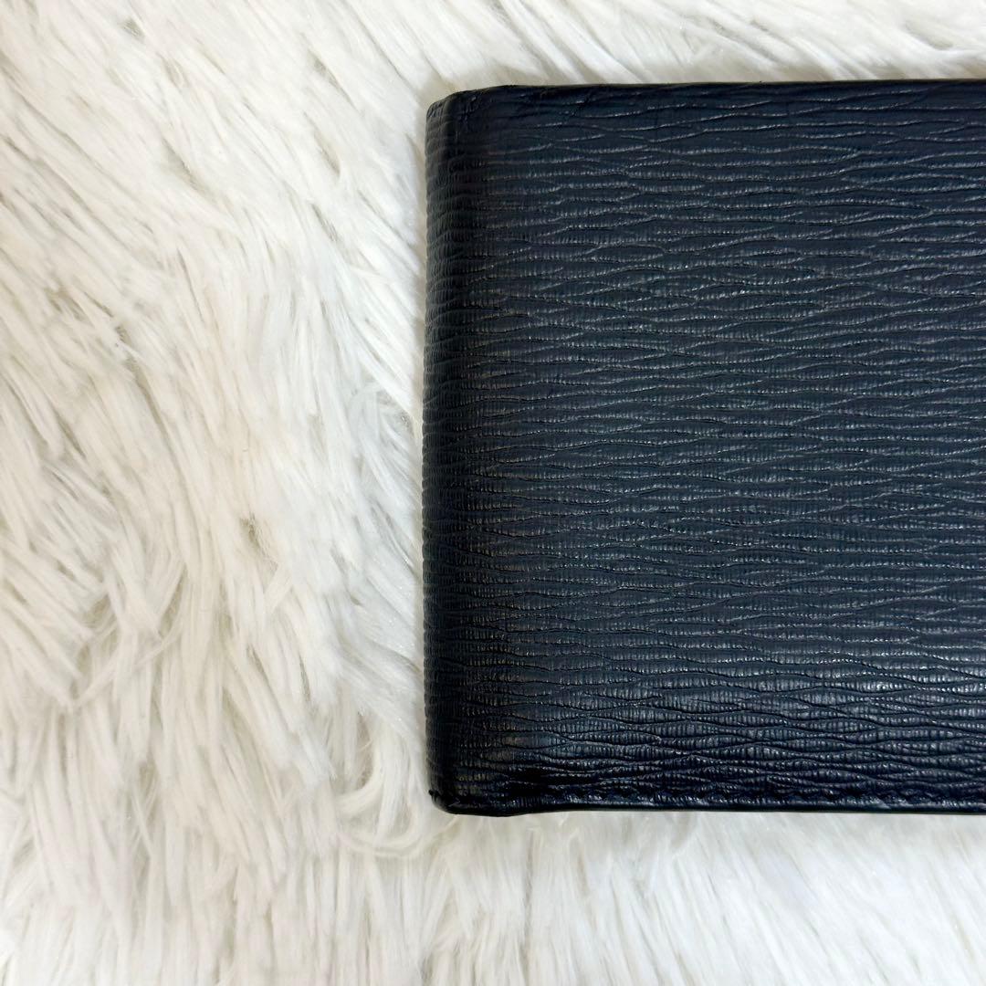 NFCタグ有 極美品✨️フェラガモ 二つ折り財布 リバイバル ガンチーニ 黒