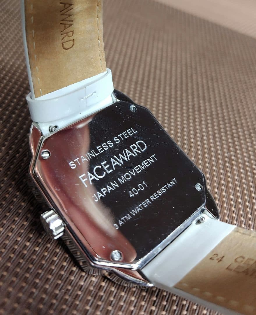 Kayoきち様へFACEAWARD スクエア レディース時計 白