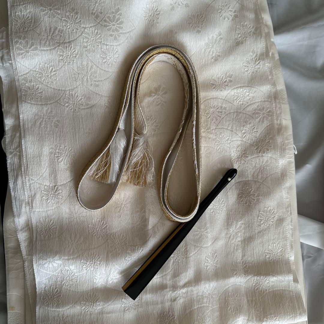 作家物　総刺繍黒留袖 フルセット　本金箔袋帯