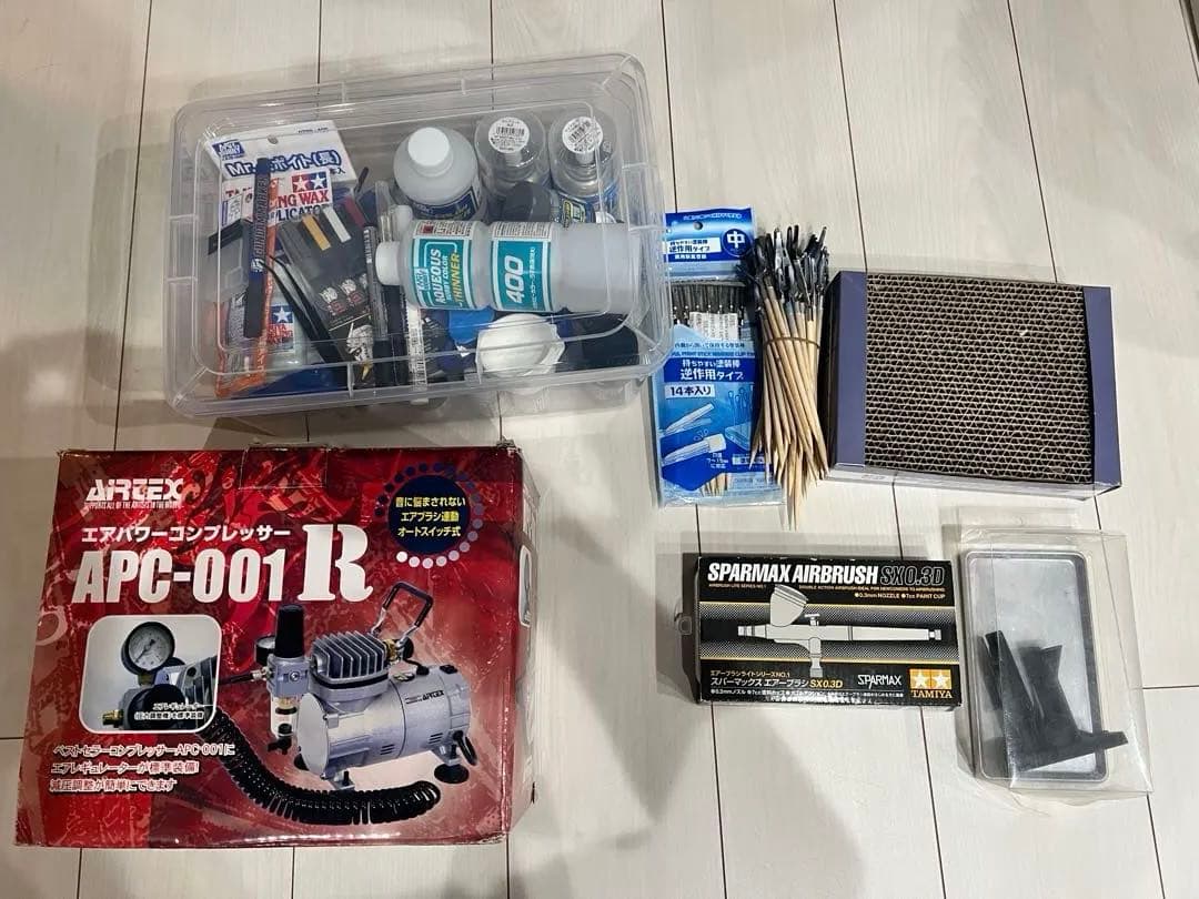 APC-001R エアブラシコンプレッサー　まとめ売り。
