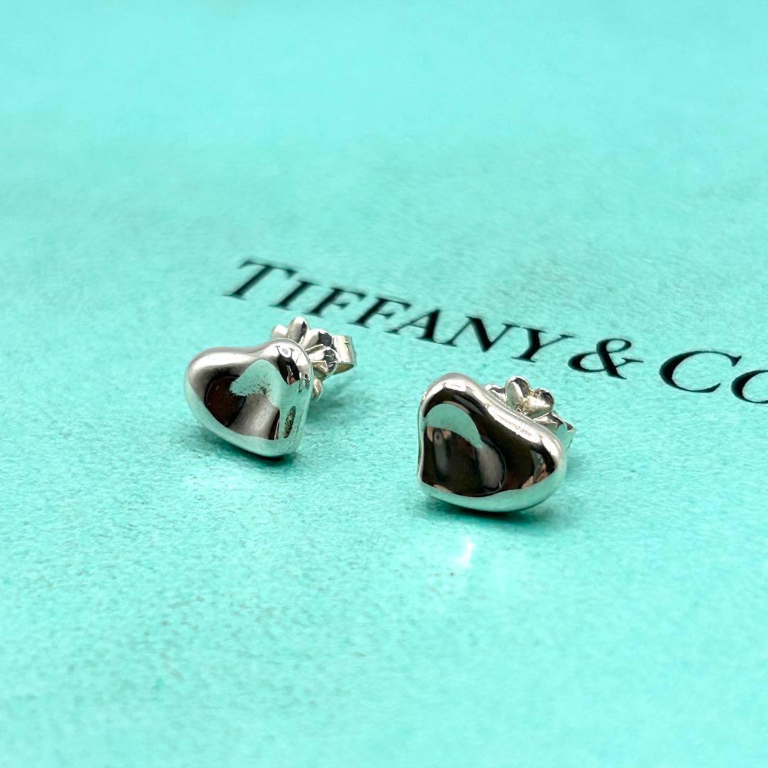 美品　ティファニー　フルハート　ピアス　シルバー　925
