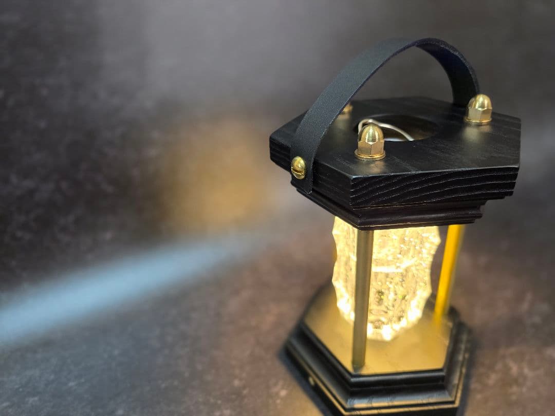 ゴールゼロ クリスタルシェード ブラック ルーカス ランタンシェード