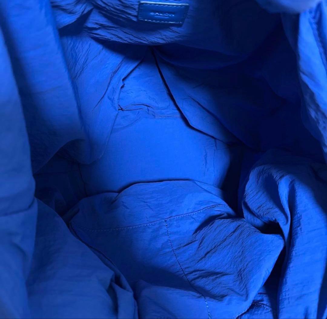 極美品！SALON adam et rope パフナイロントートバッグ　ブルー