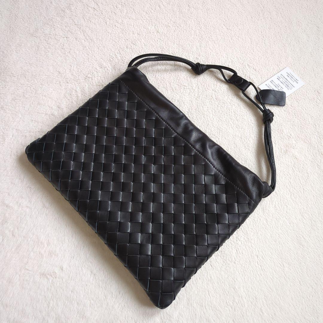 【新品タグ付き】本革 ダストバッグ ブラック