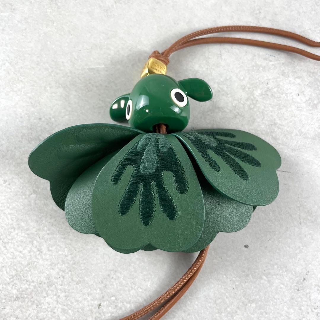 現行/未使用級✨ ロエベ LOEWE パズ チャーム グリーン
