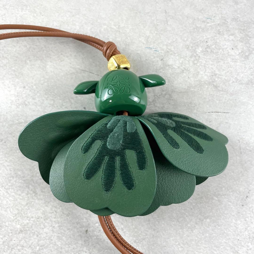 現行/未使用級✨ ロエベ LOEWE パズ チャーム グリーン