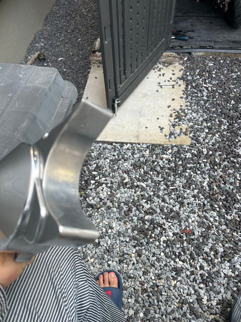 武川　ジェネレーターカバー　バフ掛け