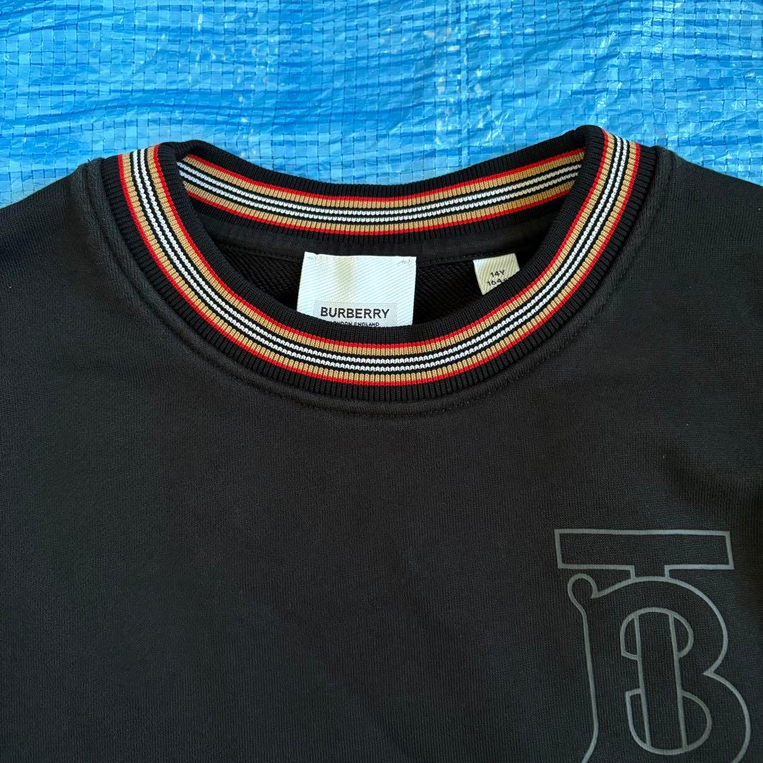 BURBERRY⬛︎スウェット⬛︎トレーナー⬛︎ブラック⬛︎ロゴ⬛︎クリーニング済み
