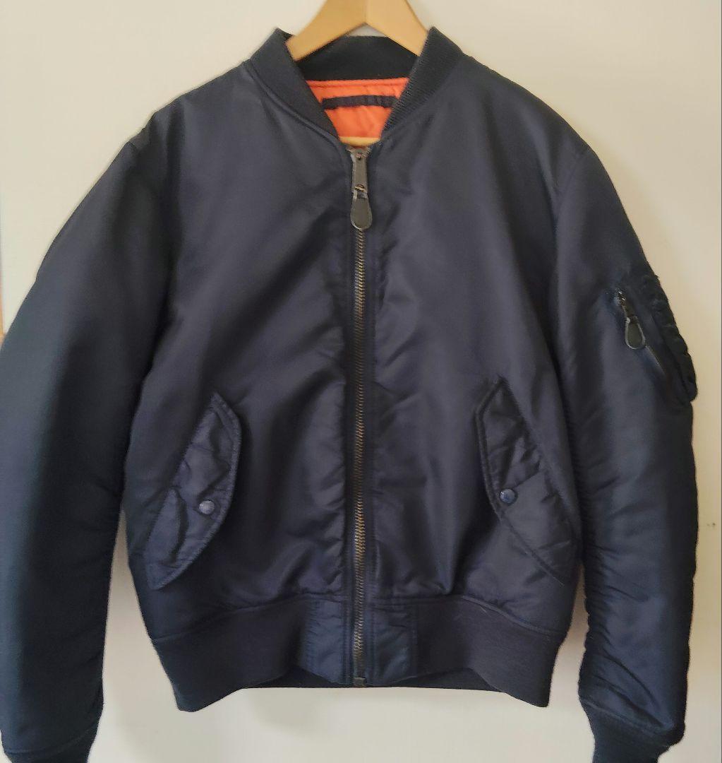 AVIREX XL MA-1ジャケット ネイビー　サイズ　目立った傷や汚れなし