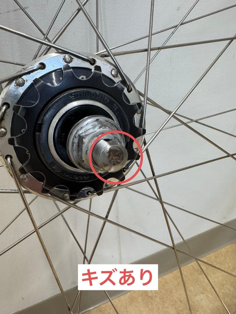 競輪 完組ホイール後輪 シマノDURA-ACEハブ・アラヤGOLDリム