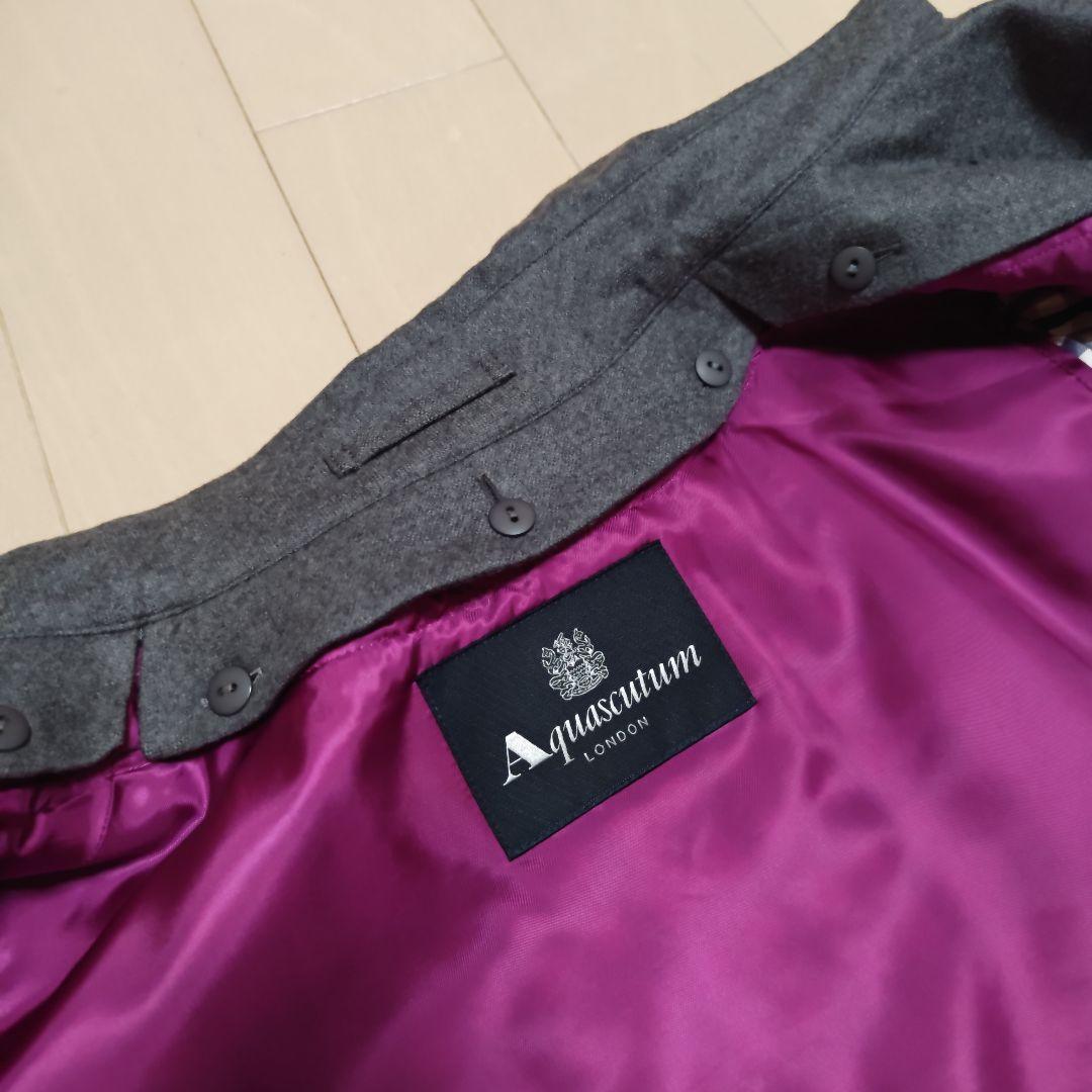 アクアスキュータムロンドン♪ロロ・ピアーナ　ウールトレンチコートライナー付