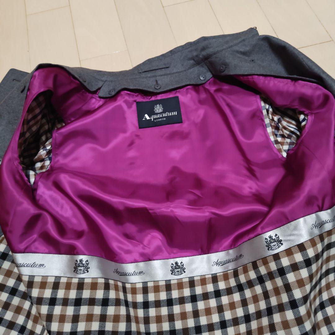 アクアスキュータムロンドン♪ロロ・ピアーナ　ウールトレンチコートライナー付