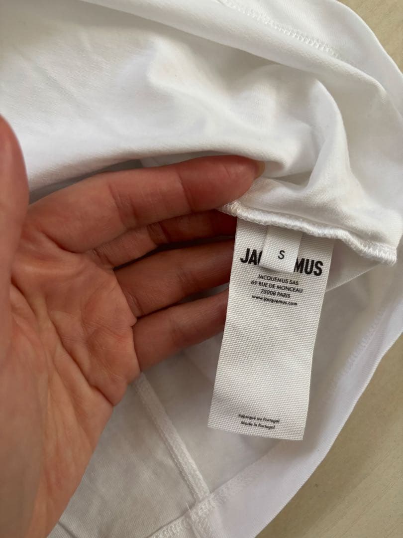 新品未使用　JACQUEMUS ホワイト オフショルダー Tシャツ S