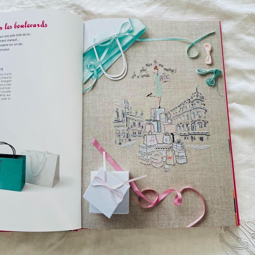 Icones de mode クロススティッチ エレーヌルベール フランス 洋書