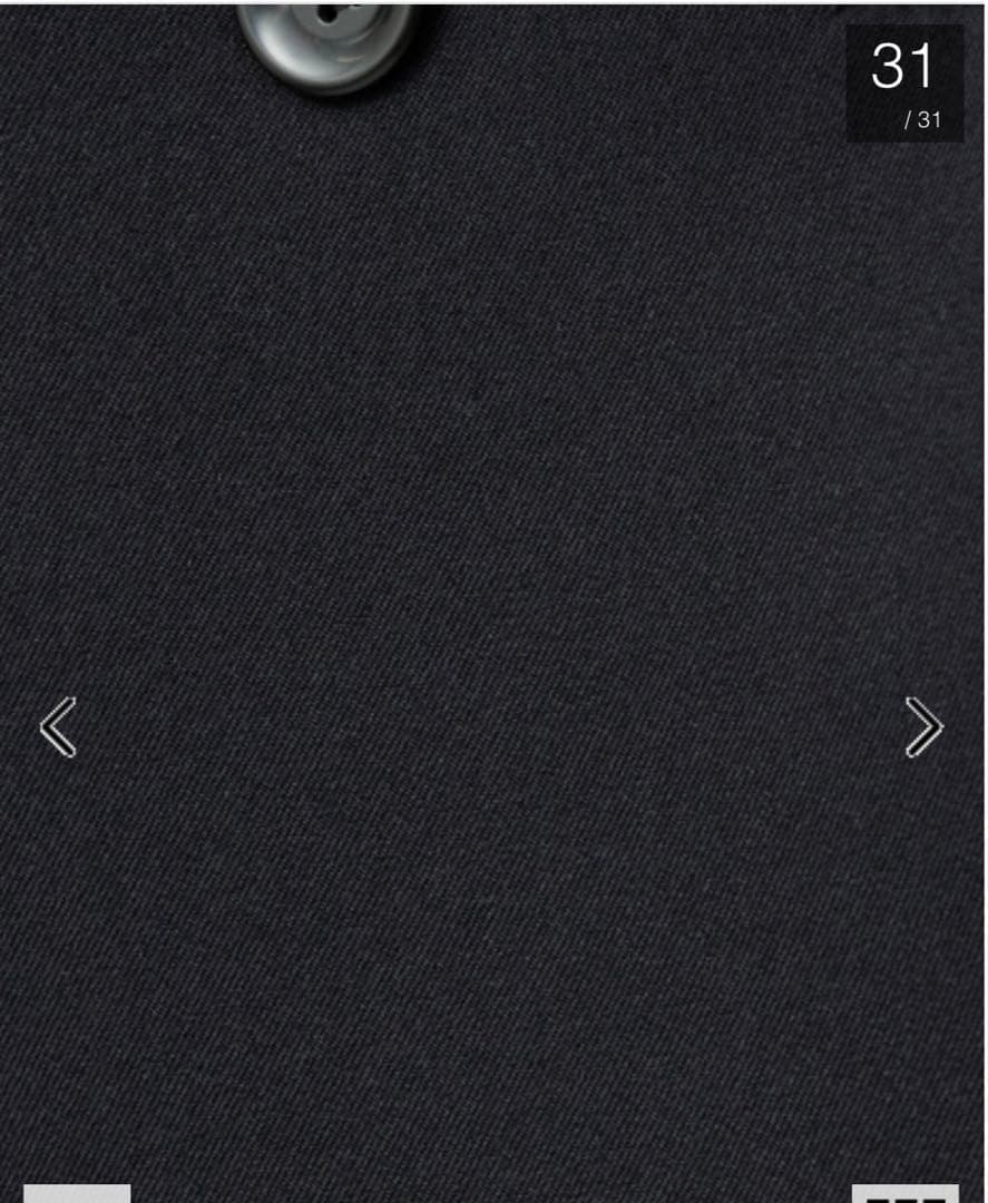 Rouge vif la cle ボンディングライトハーフコート　ネイビー　36