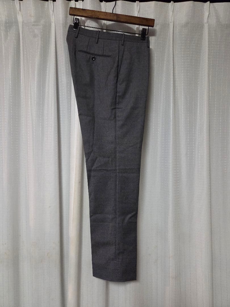 【美品】インコテックス　BEAMS F別注　SUPER100S　灰　48　秋冬