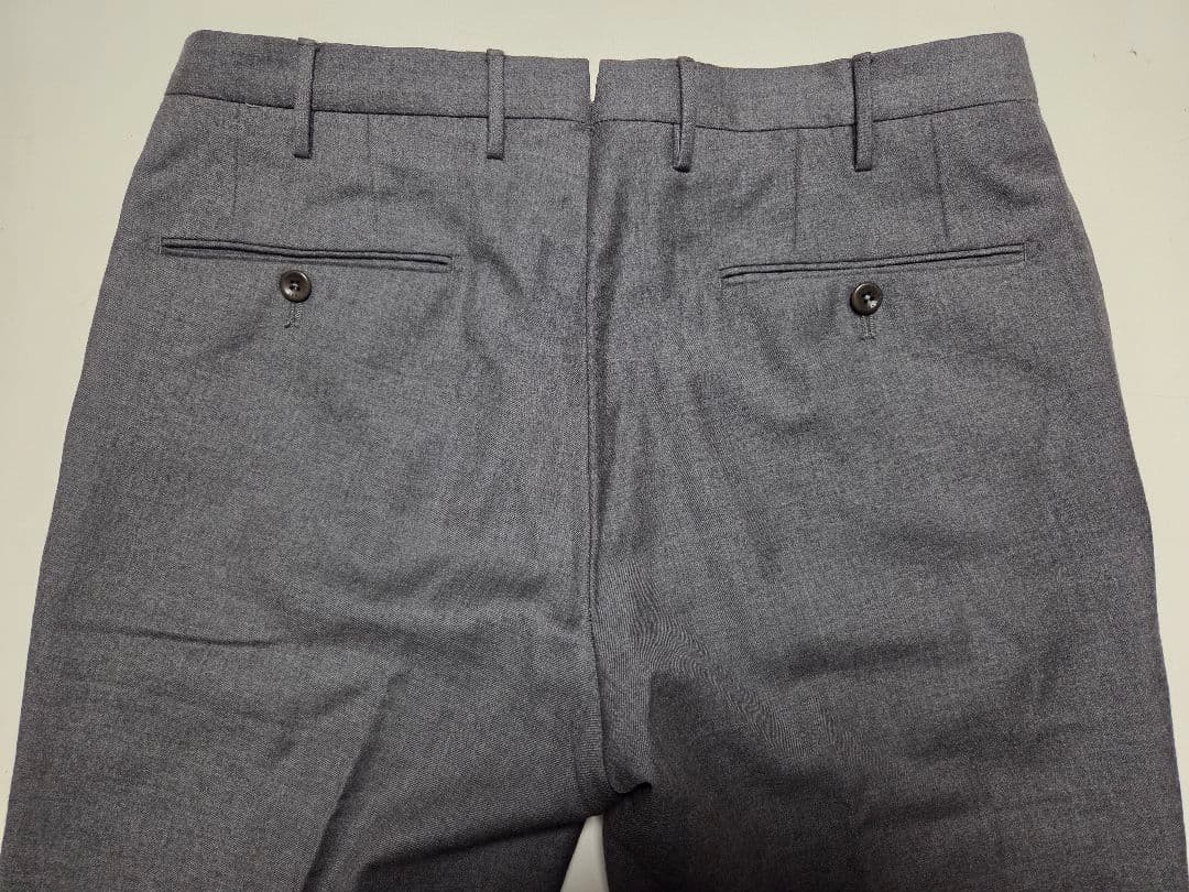 【美品】インコテックス　BEAMS F別注　SUPER100S　灰　48　秋冬