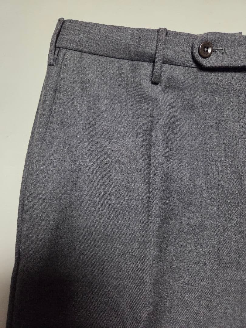 【美品】インコテックス　BEAMS F別注　SUPER100S　灰　48　秋冬