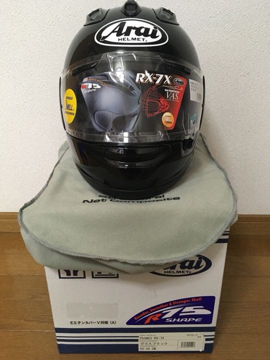 アライ 最高級モデル RX-7X グラスブラック 新品未使用 SまたはXS