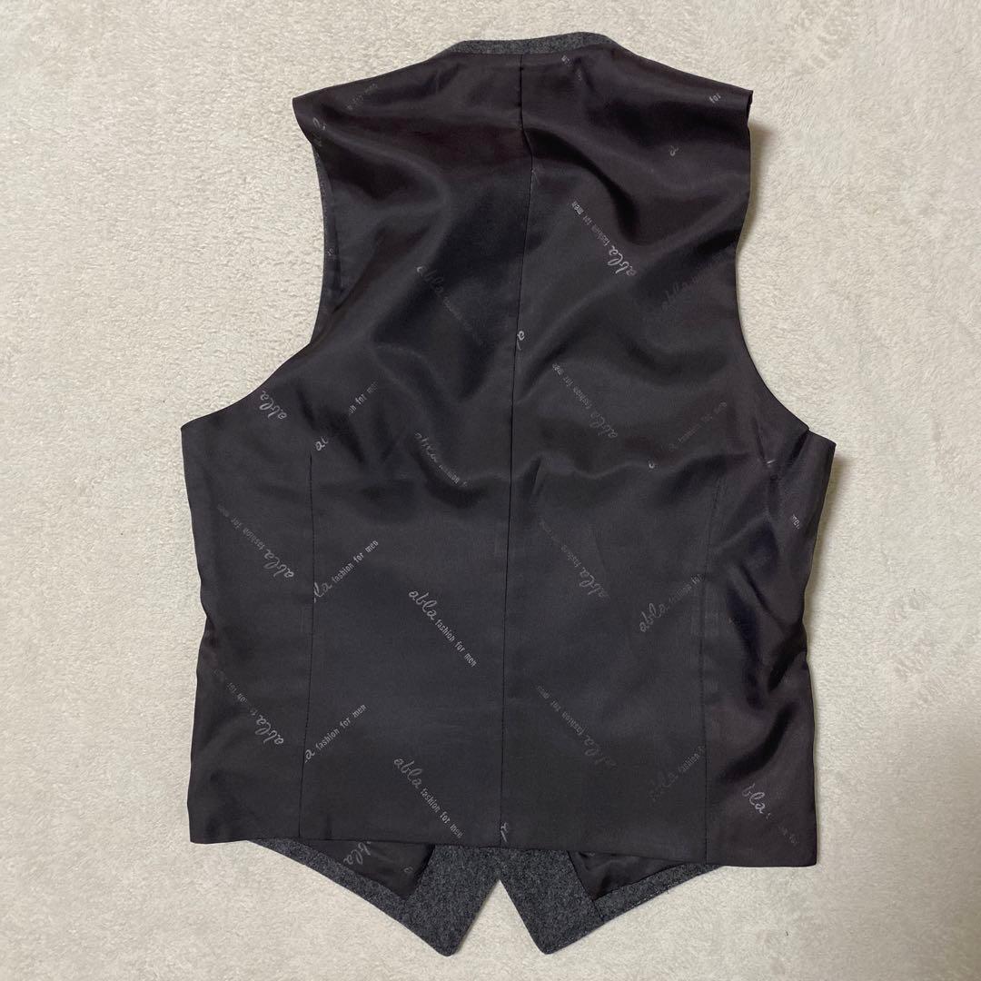 ✨希少✨abla ダブルブレスト スーツ グレー　スリーピース　ダブル　ウール
