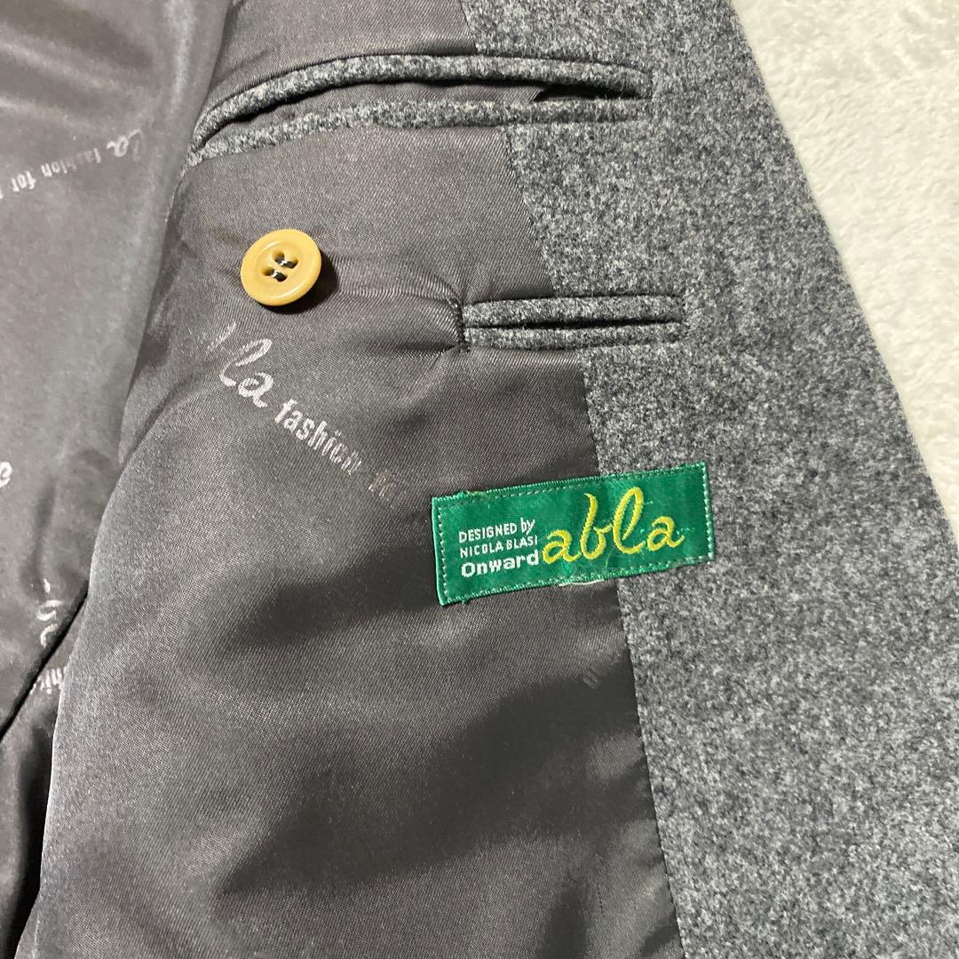 ✨希少✨abla ダブルブレスト スーツ グレー　スリーピース　ダブル　ウール