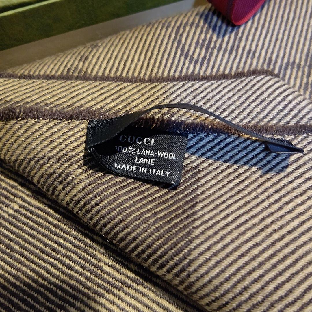 ❤新品箱袋付❤C.ロナウド愛用❤GUCCI マフラー ストール最高級ウール❤