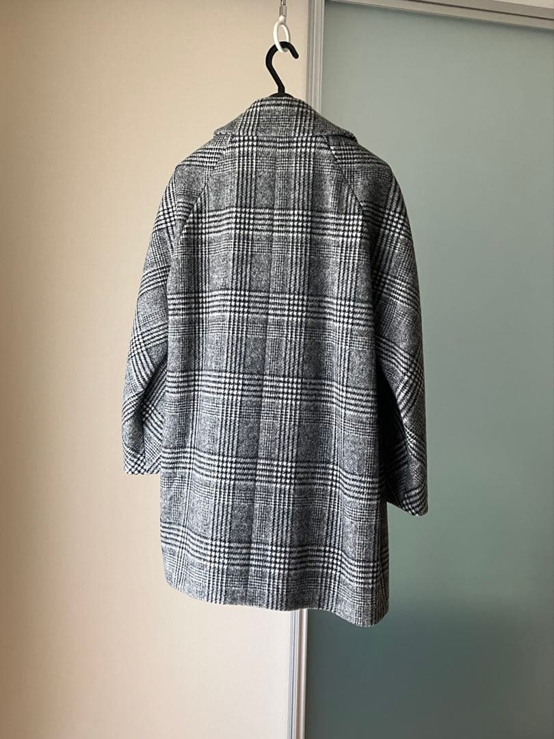 ★美品★TOMORROWLAND ブロークングレンチェック ダブルブレストコート