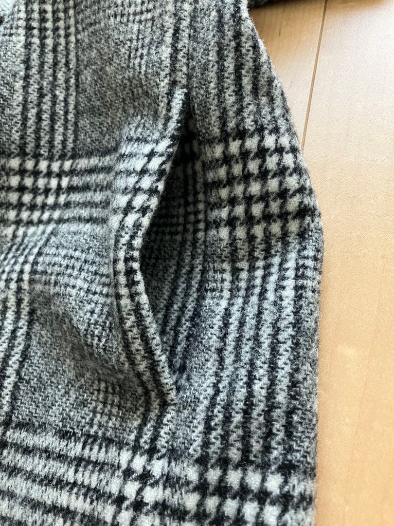 ★美品★TOMORROWLAND ブロークングレンチェック ダブルブレストコート