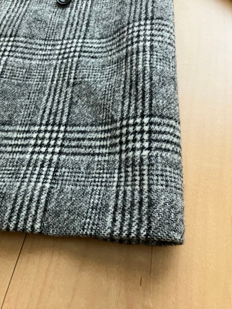 ★美品★TOMORROWLAND ブロークングレンチェック ダブルブレストコート