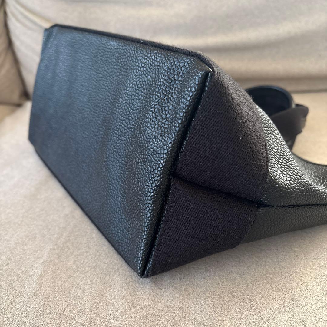 トプカピ　スコッチグレインネオレザー　ミニトートバッグ　ブラック