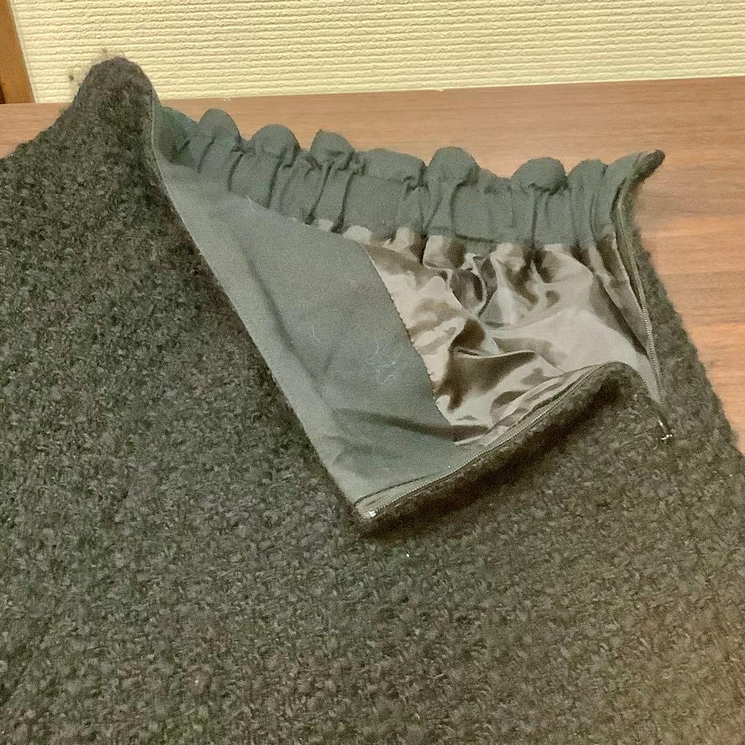 人気 cygne シーニュ ツイードショートパンツ ハイウエストパンツ ブラック