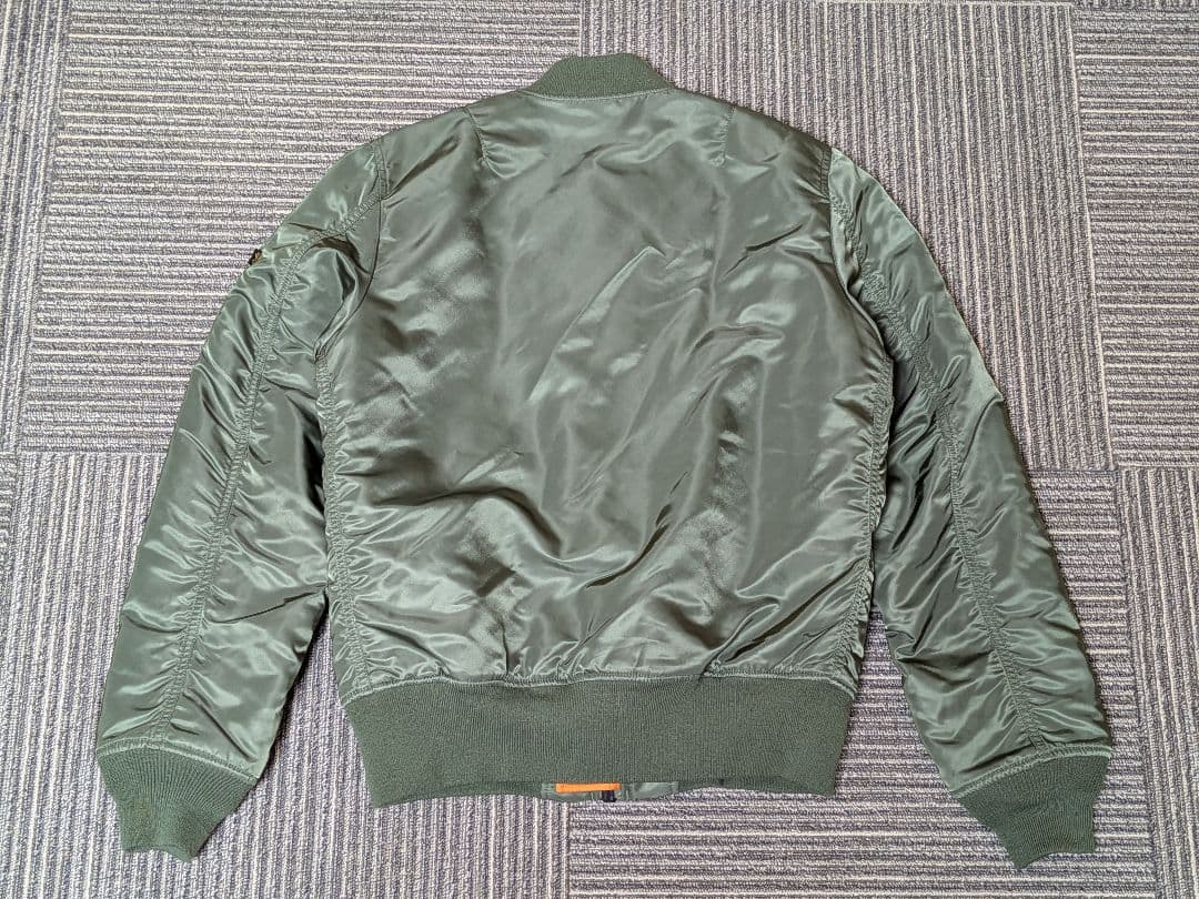 美品 アルファインダストリーズ MA-1 フライトジャケット 空軍 米国古着 L