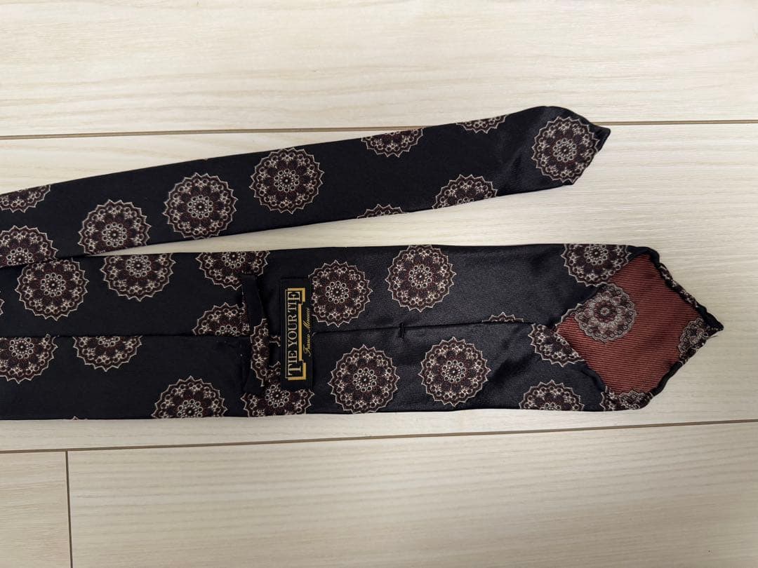 TIE YOUR TIE シルクネクタイ 黒