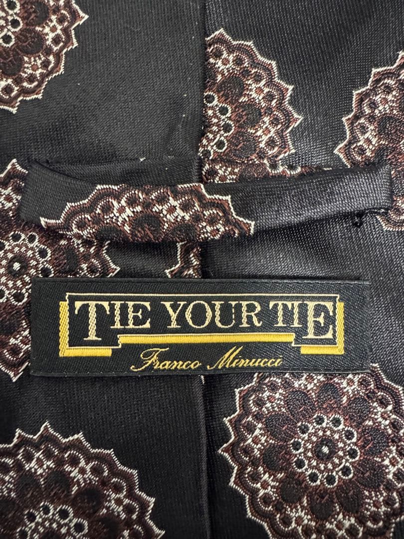 TIE YOUR TIE シルクネクタイ 黒