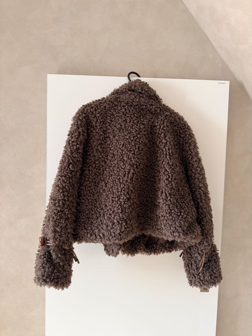 ジャケット・アウター WILLFULLY poodle fur cord toggle shortJK