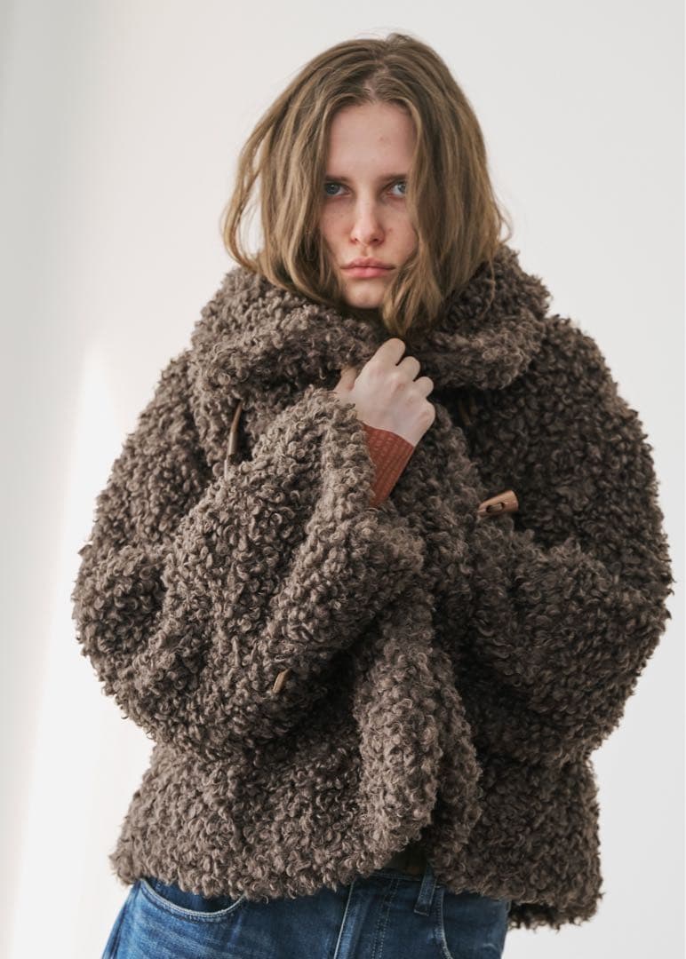 ジャケット・アウター WILLFULLY poodle fur cord toggle shortJK