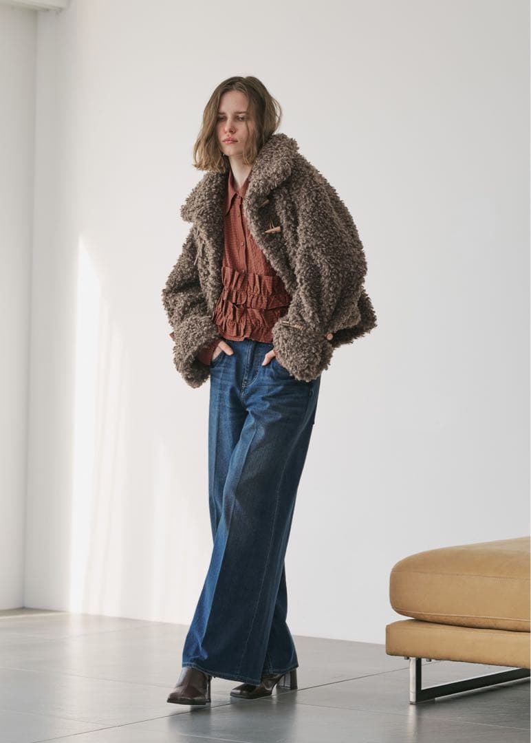 ジャケット・アウター WILLFULLY poodle fur cord toggle shortJK