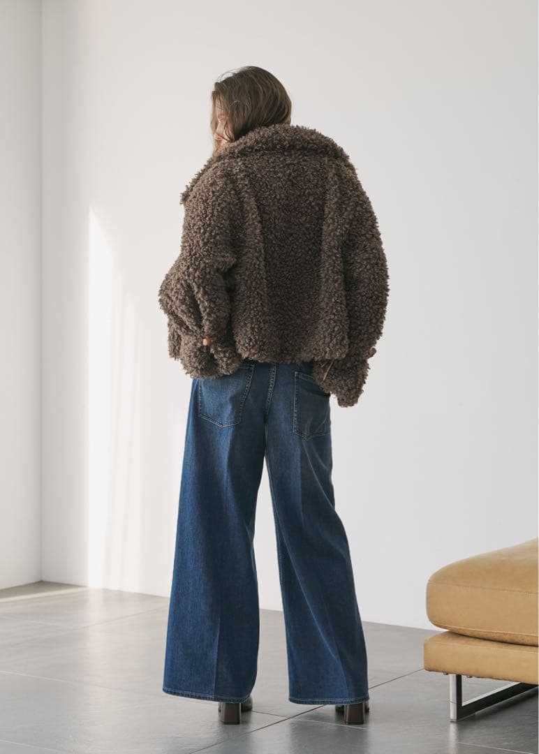 ジャケット・アウター WILLFULLY poodle fur cord toggle shortJK