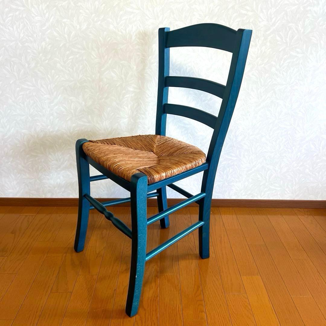 カントリー調 ダイニングチェア ペーパーコード カフェチェア 木製 NO2