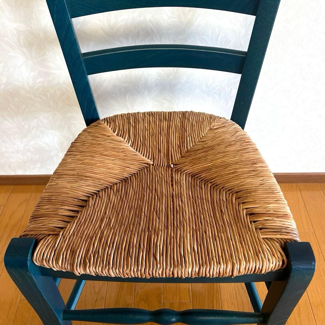 カントリー調 ダイニングチェア ペーパーコード カフェチェア 木製 NO2