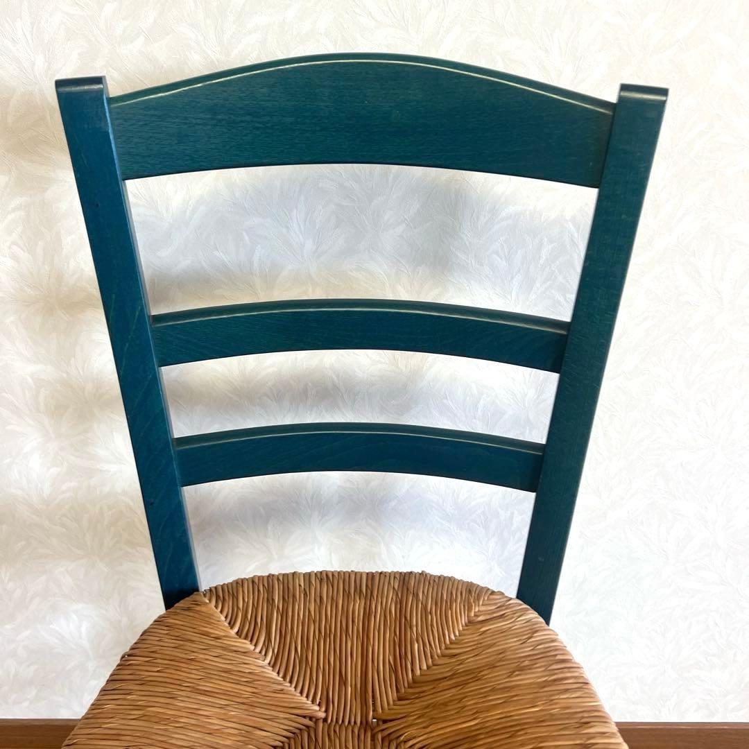 カントリー調 ダイニングチェア ペーパーコード カフェチェア 木製 NO2