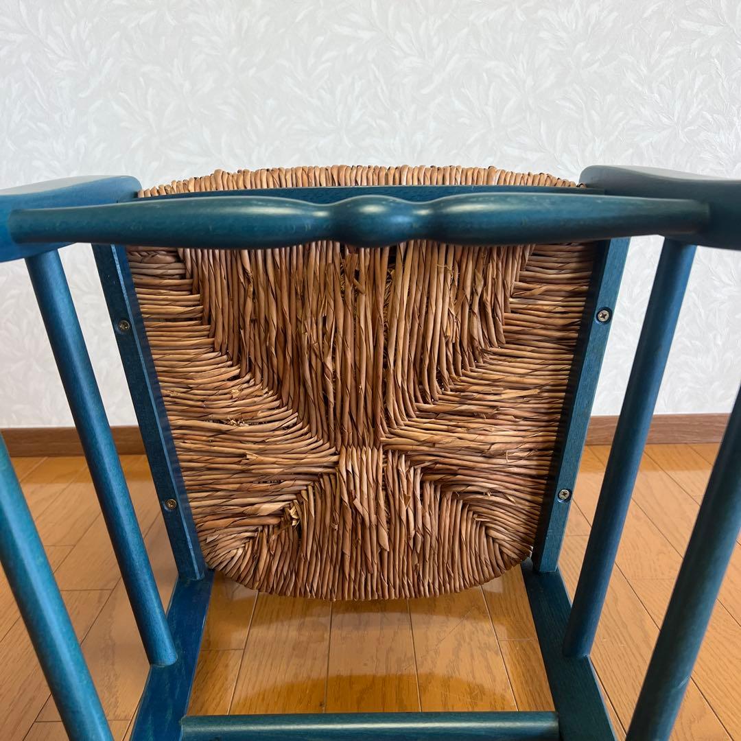 カントリー調 ダイニングチェア ペーパーコード カフェチェア 木製 NO2