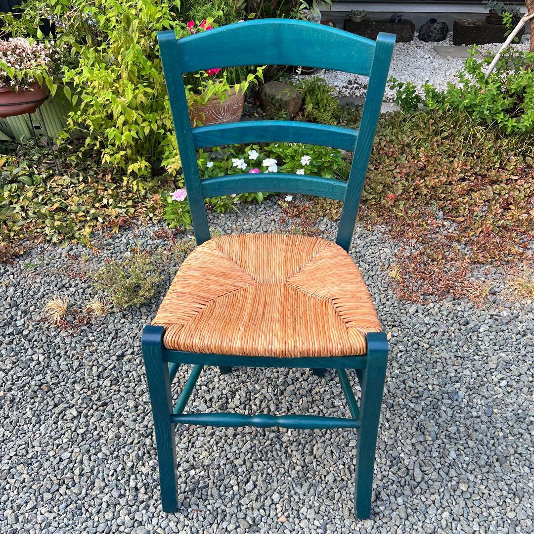 カントリー調 ダイニングチェア ペーパーコード カフェチェア 木製 NO2